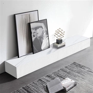 Dikey Desenli Boya TV Dolabı